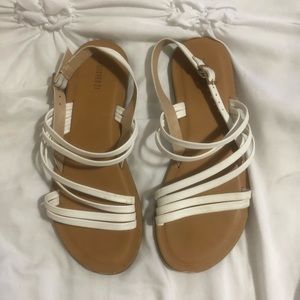 Forever21 white sandals